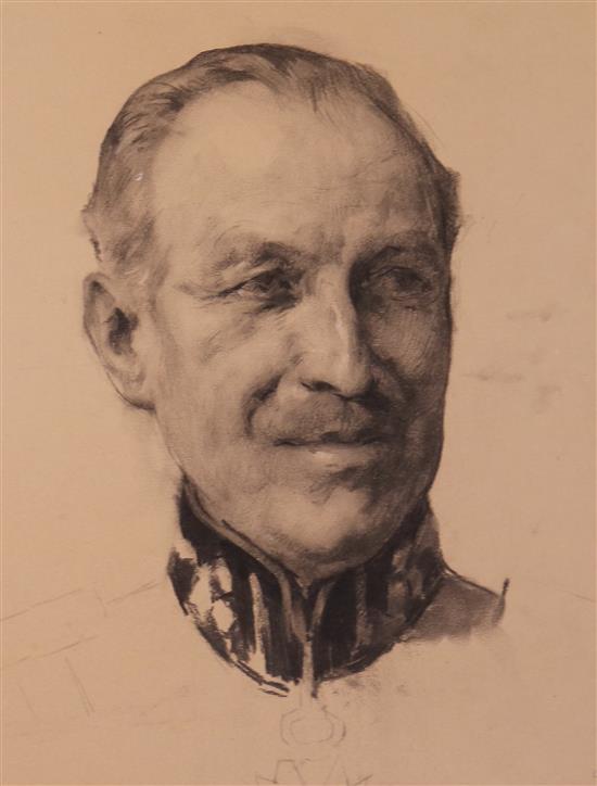Paul-Frédéric-Antoine Charavel (1877-1961) Collection of portraits, nude studies and landscape sketches, largest 25.5 x 19.5in.